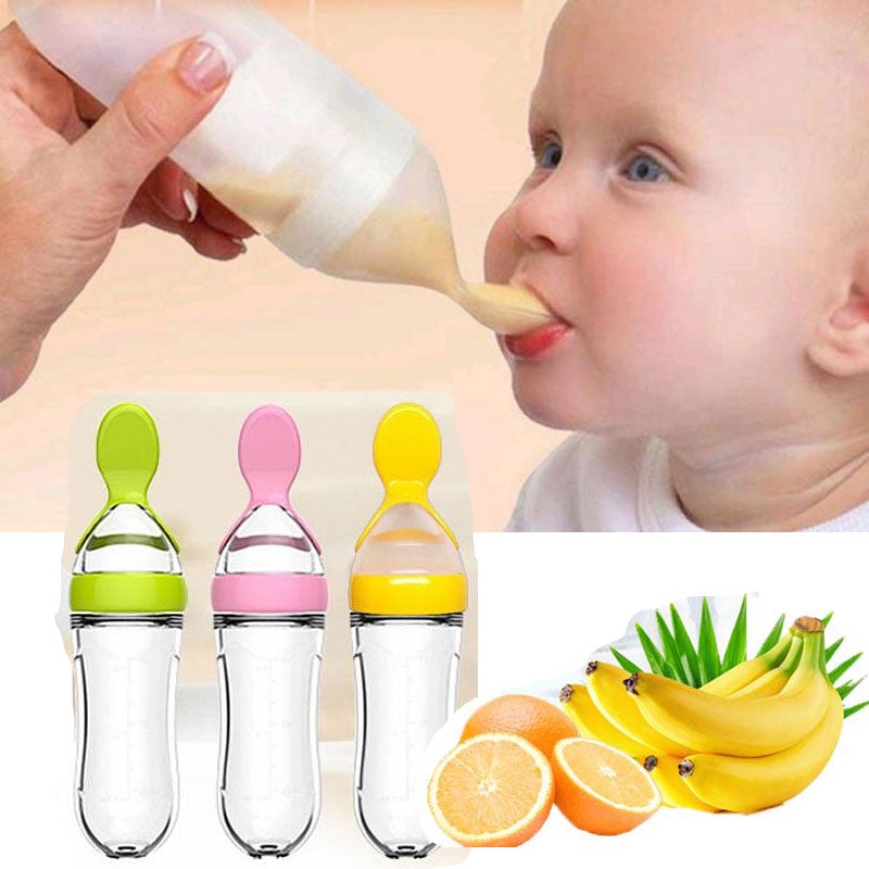 Biberon avec cuillère pour nouveau-né | EasyBottle™ - ProtectorKids