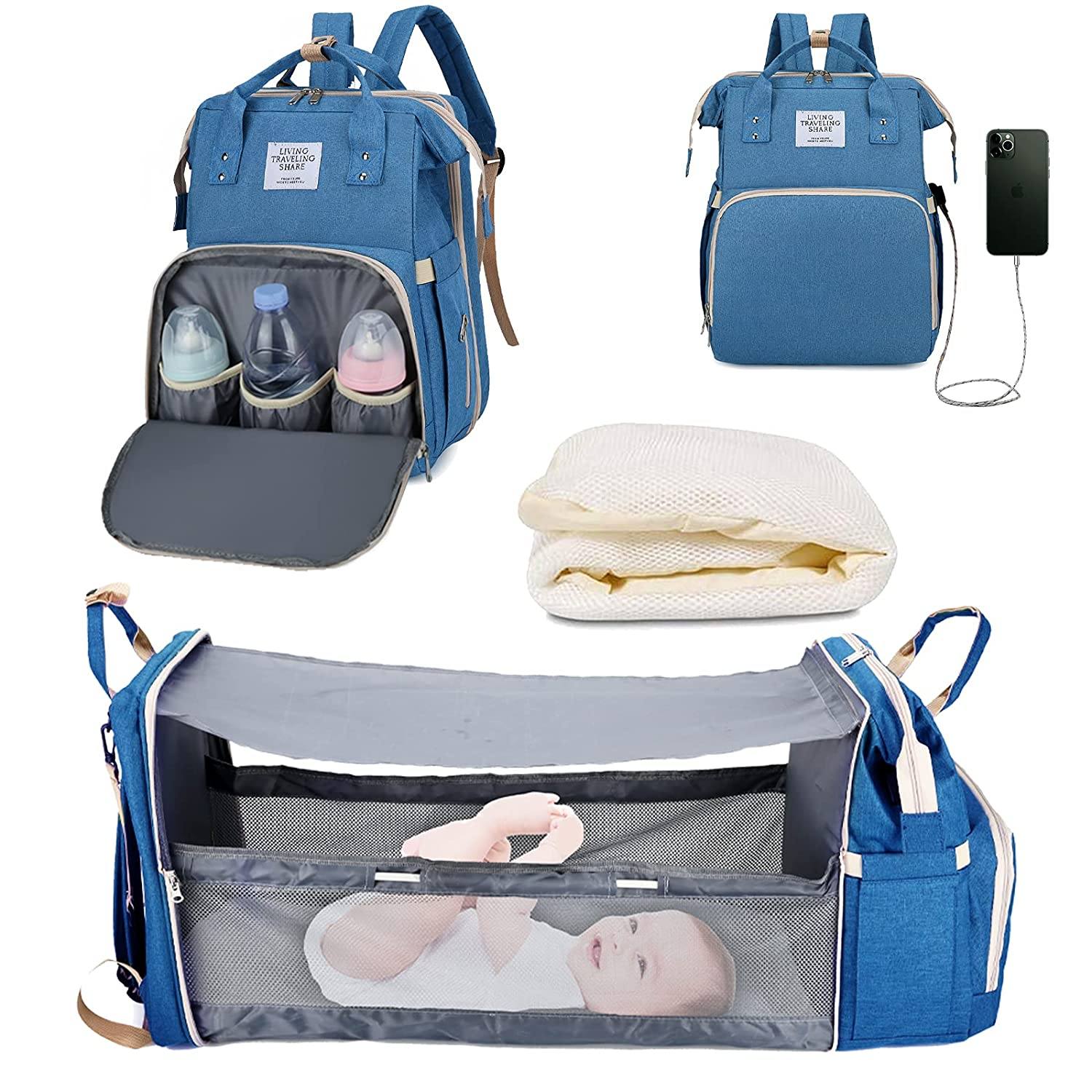 Sac à langer portatif | Berceau de voyage BabyNappy™ - ProtectorKids