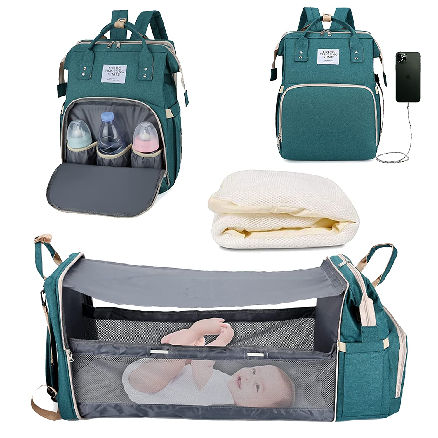 Sac à langer portatif | Berceau de voyage BabyNappy™ - ProtectorKids